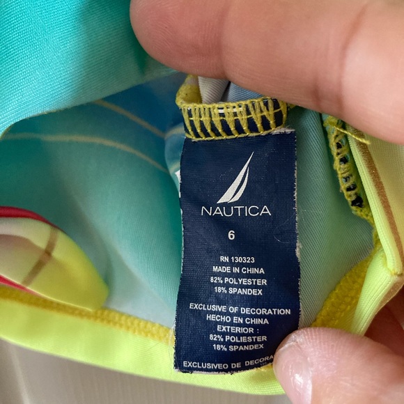 Nautica Girls Striped UV Protection Bathing Suit - Picture 7 of 12
